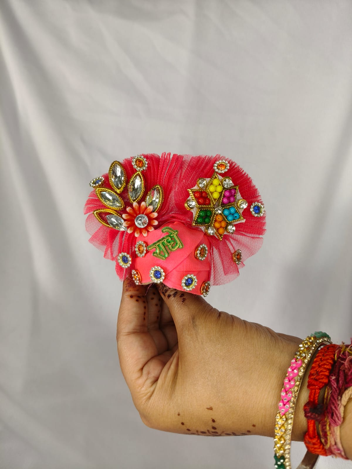 Red Heart Dress for Laddu Gopal Ji