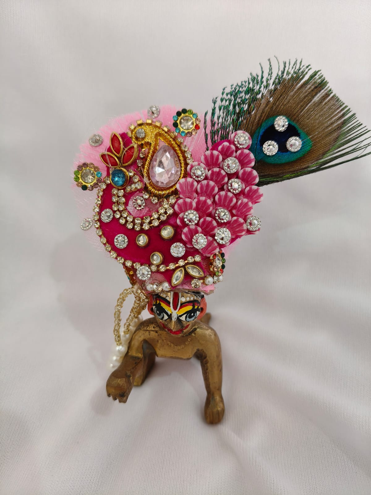 Multi dress with mor for laddu gopal ji