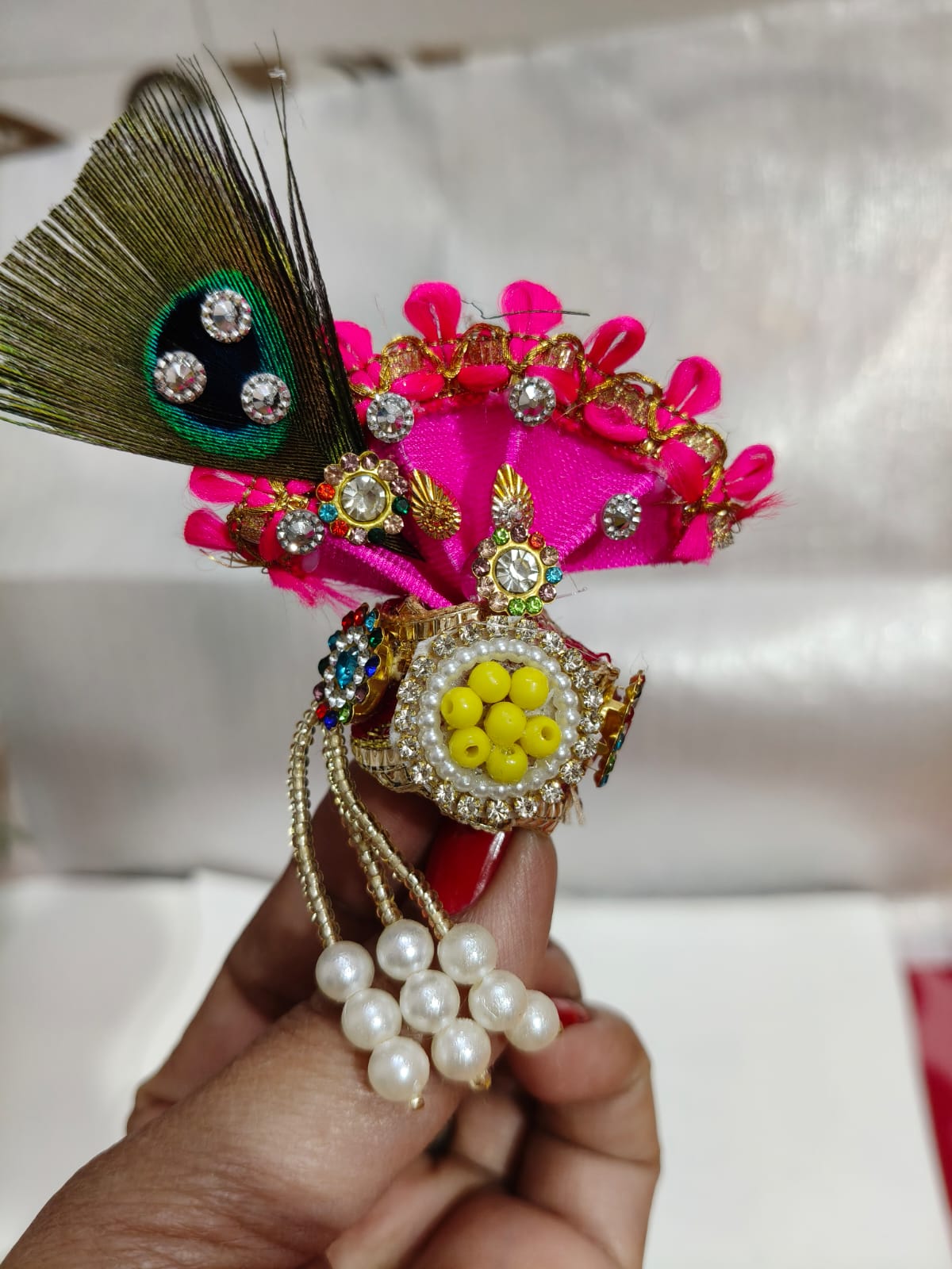 Multi foam flower dress for laddu gopal ji