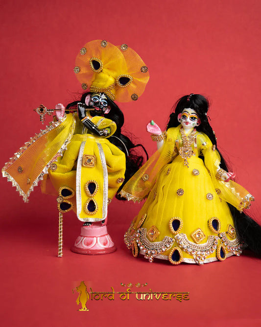 Adorn Your Deities with Exquisite Radha Krishna Dresses from Lord of Universe - Lord of Universe