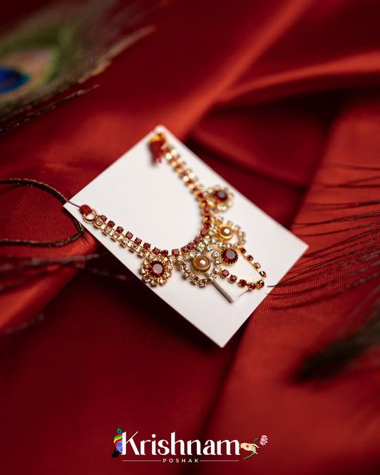 Kundan Heavy Mala for Shri Krishna, Radha & Laddu Gopal Ji (Size 2to5) - Lord of Universe