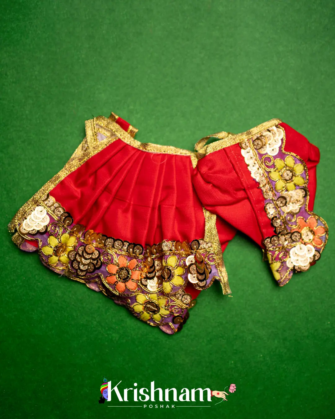 Embroidery Dress for Radha Krishna (Dress Only) (Pagdi Not Included) - Lord of Universe