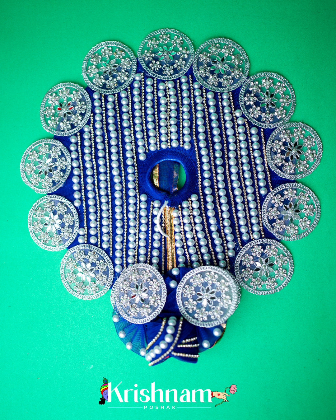 Royal Blue Heavy dress for laddu gopal ji Krishnam Poshak