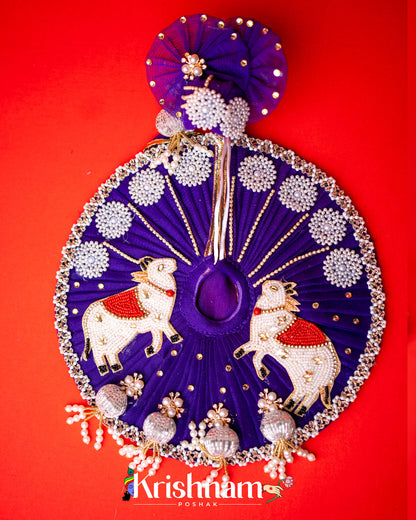 Purple Cow Heavy dress for laddu gopal ji Krishnam Poshak