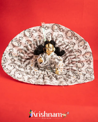 Soft Cotton Grey Dress For Laddu Gopal (Without Pagdi ) - Krishnam Poshak