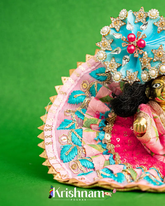 Cotton Pink  Dress For Laddu Gopal (Without Pagdi ) - Lord of Universe