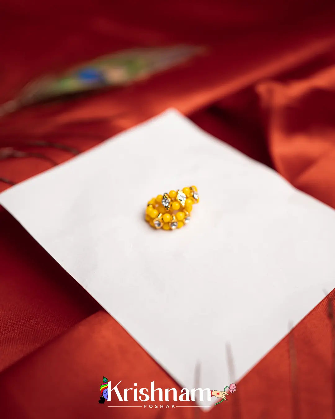 Moti Kangan for Shree Radha ,Shree Krishna & Laddu Gopal Ji (Fits to Size 0to5) (1 Set) - Krishnam Poshak