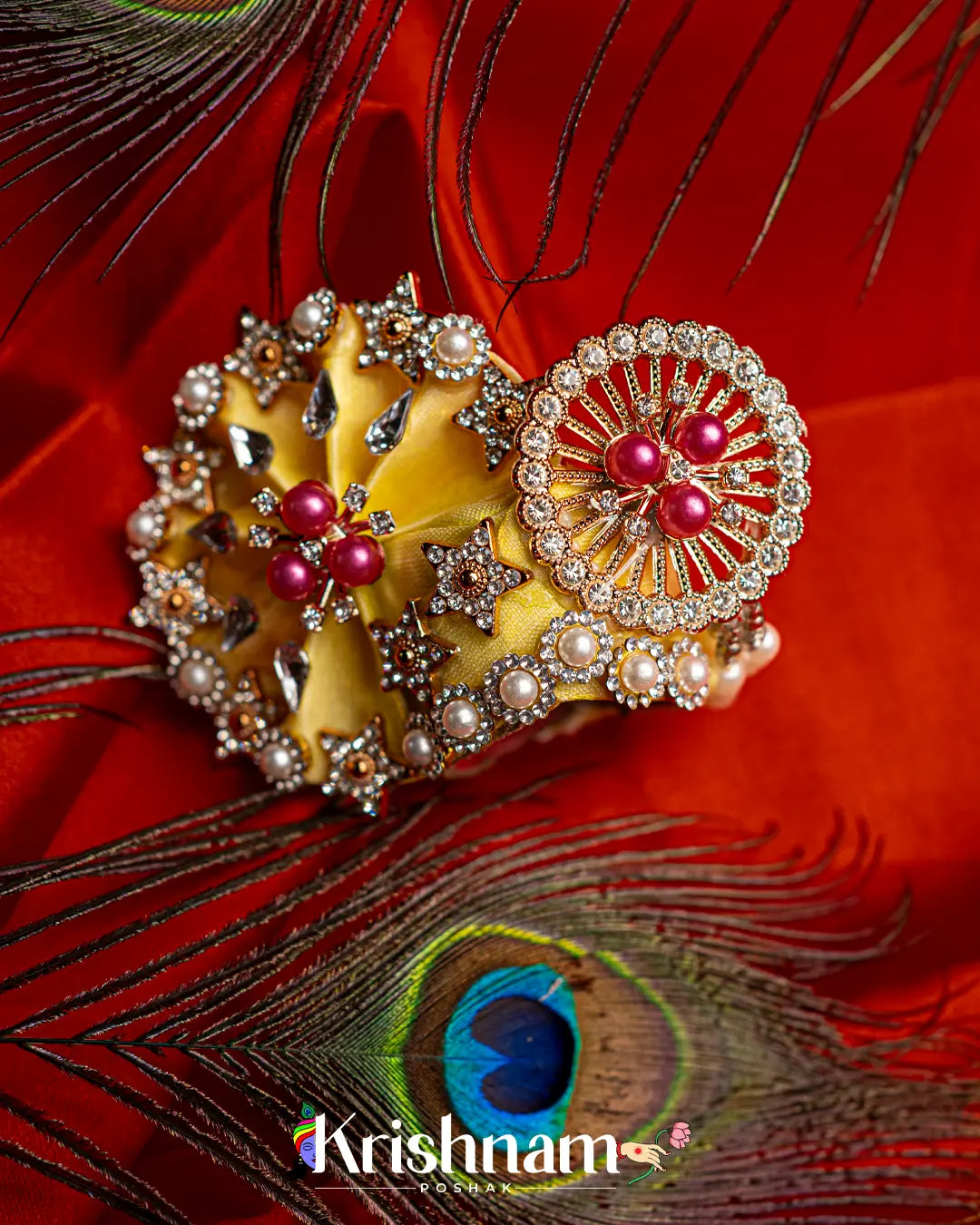 Heavy Pagdi For Shri Krishna & Laddu Gopal Ji - Lord of Universe