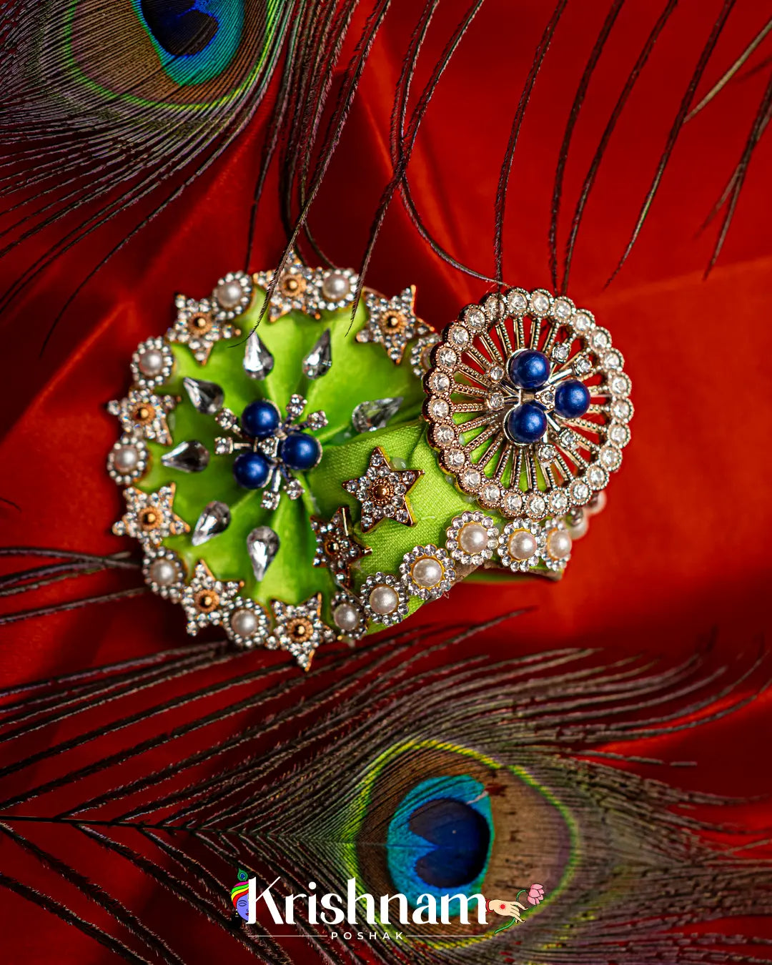 Heavy Pagdi For Shri Krishna & Laddu Gopal Ji - Lord of Universe