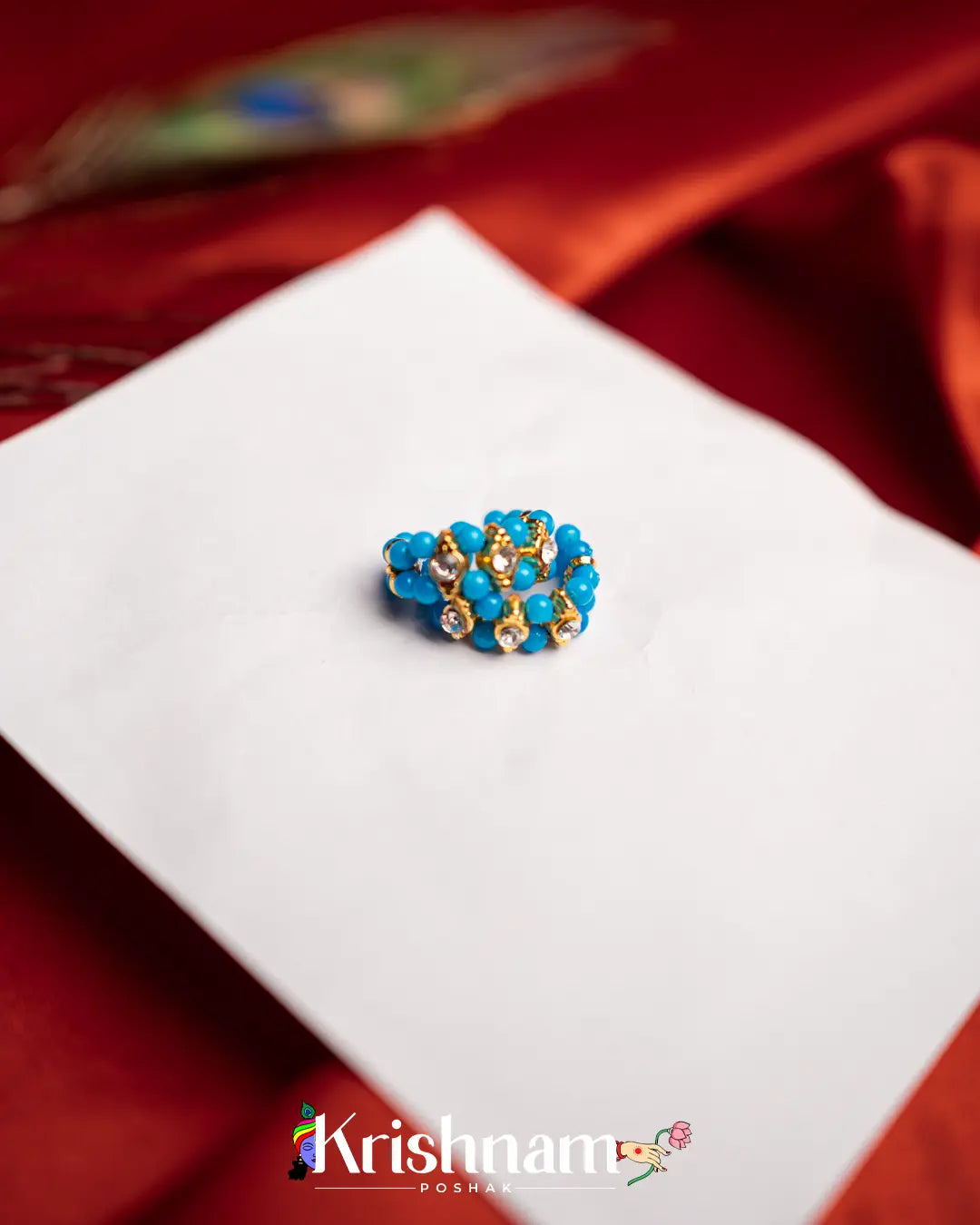 Moti Kangan for Shree Radha ,Shree Krishna & Laddu Gopal Ji (Fits to Size 0to5) (1 Set) - Krishnam Poshak