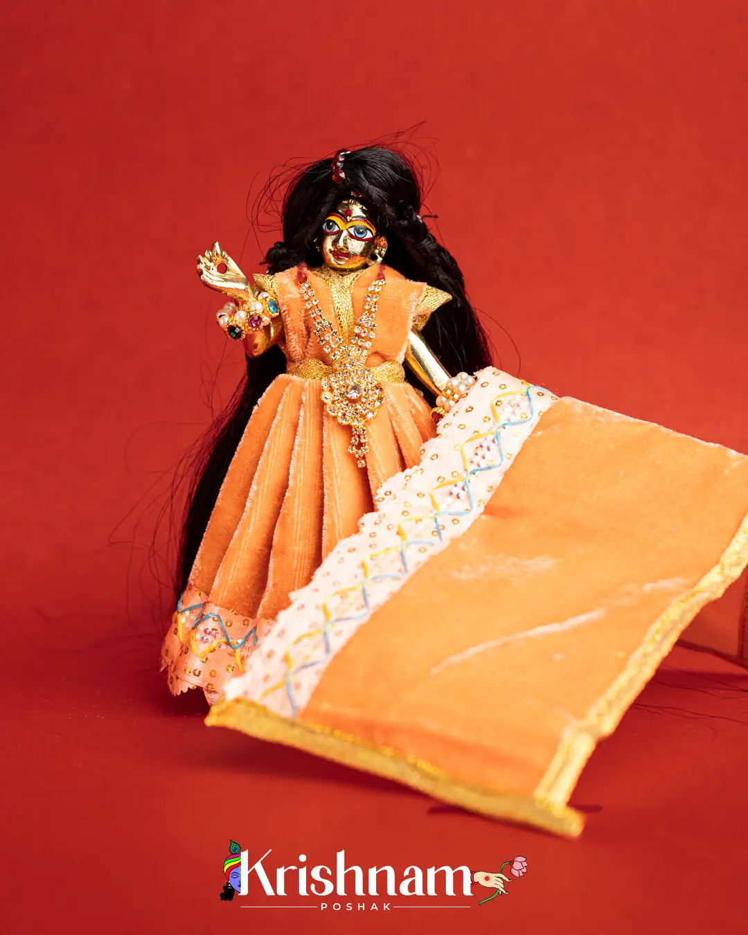 Soft Velvet Dress for Radha Krishna (Dress Only) (Different Colors) (Pagdi Not Included) - Krishnam Poshak