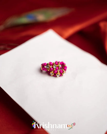 Moti Kangan for Shree Radha ,Shree Krishna & Laddu Gopal Ji (Fits to Size 0to5) (1 Set) - Krishnam Poshak