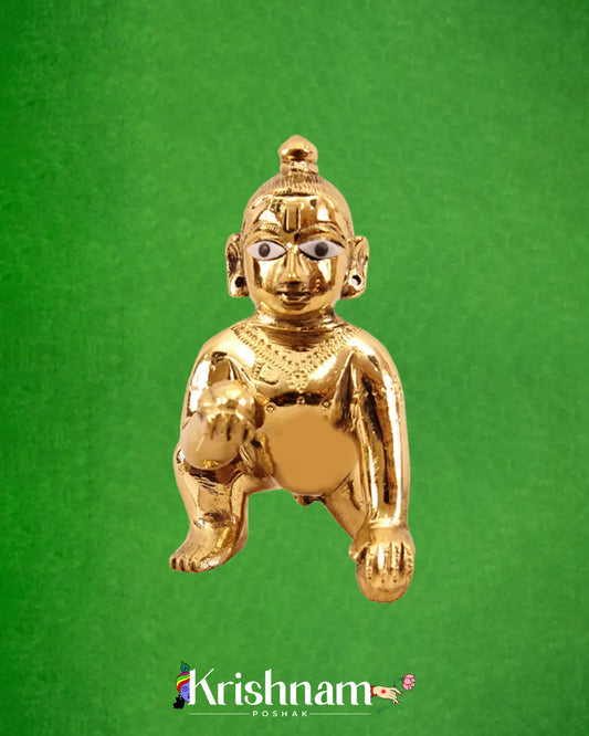 Brass Laddu Gopal Ji Idol (Different Size) - Lord of Universe