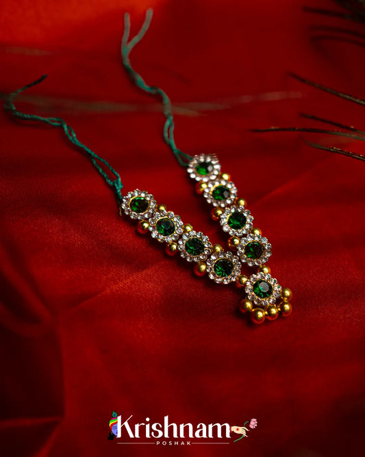 Kundan Moti Neck Mala for Shri Krishna, Radha & Laddu Gopal Ji (Size 0to4) - Lord of Universe