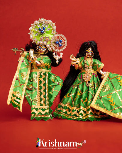 Regular Dress for Radha Krishna (Dress Only) (Pagdi Not Included) Krishnam Poshak