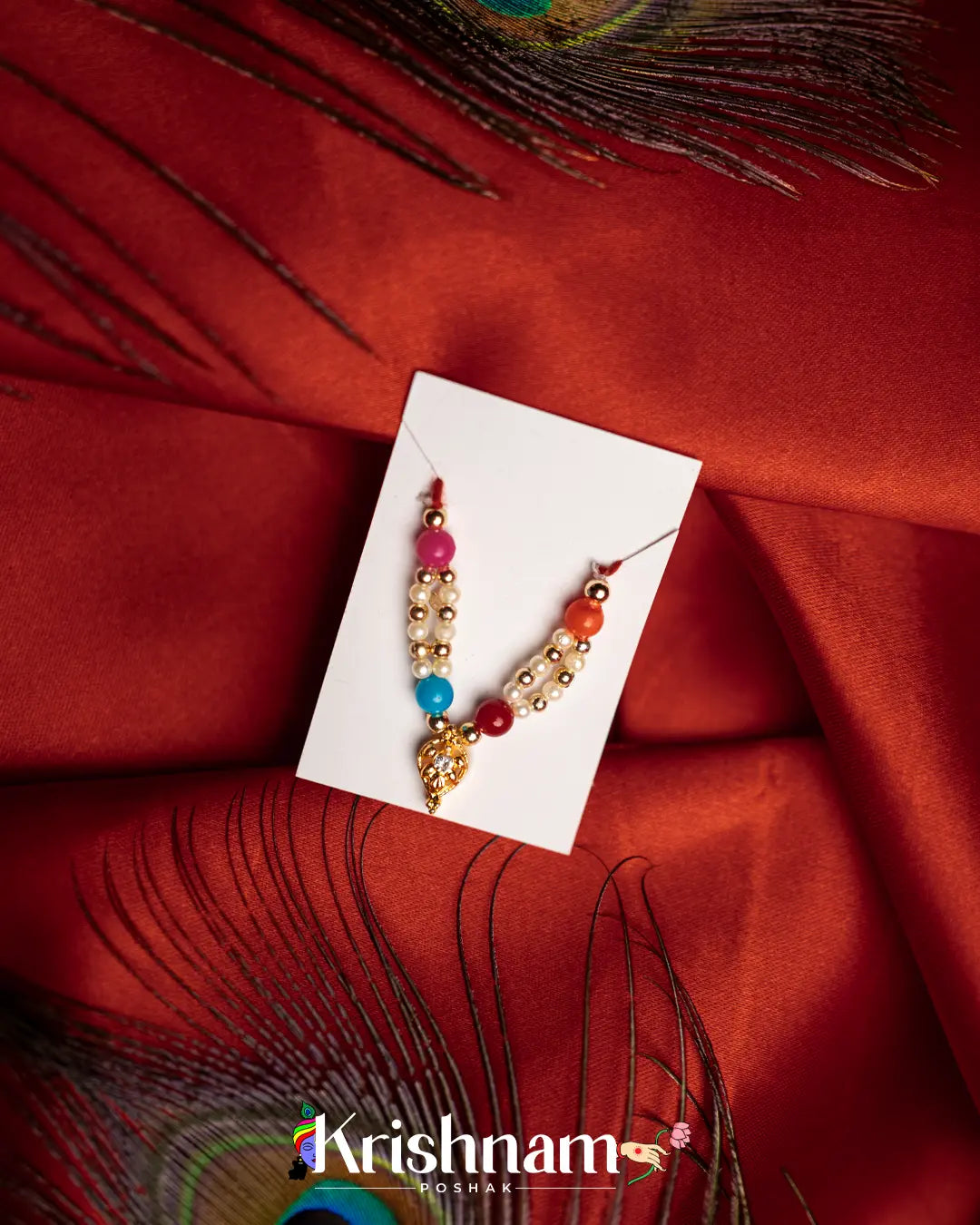 Moti Mala for Shri Krishna, Radha & Laddu Gopal Ji (0-3 Size) - Krishnam Poshak