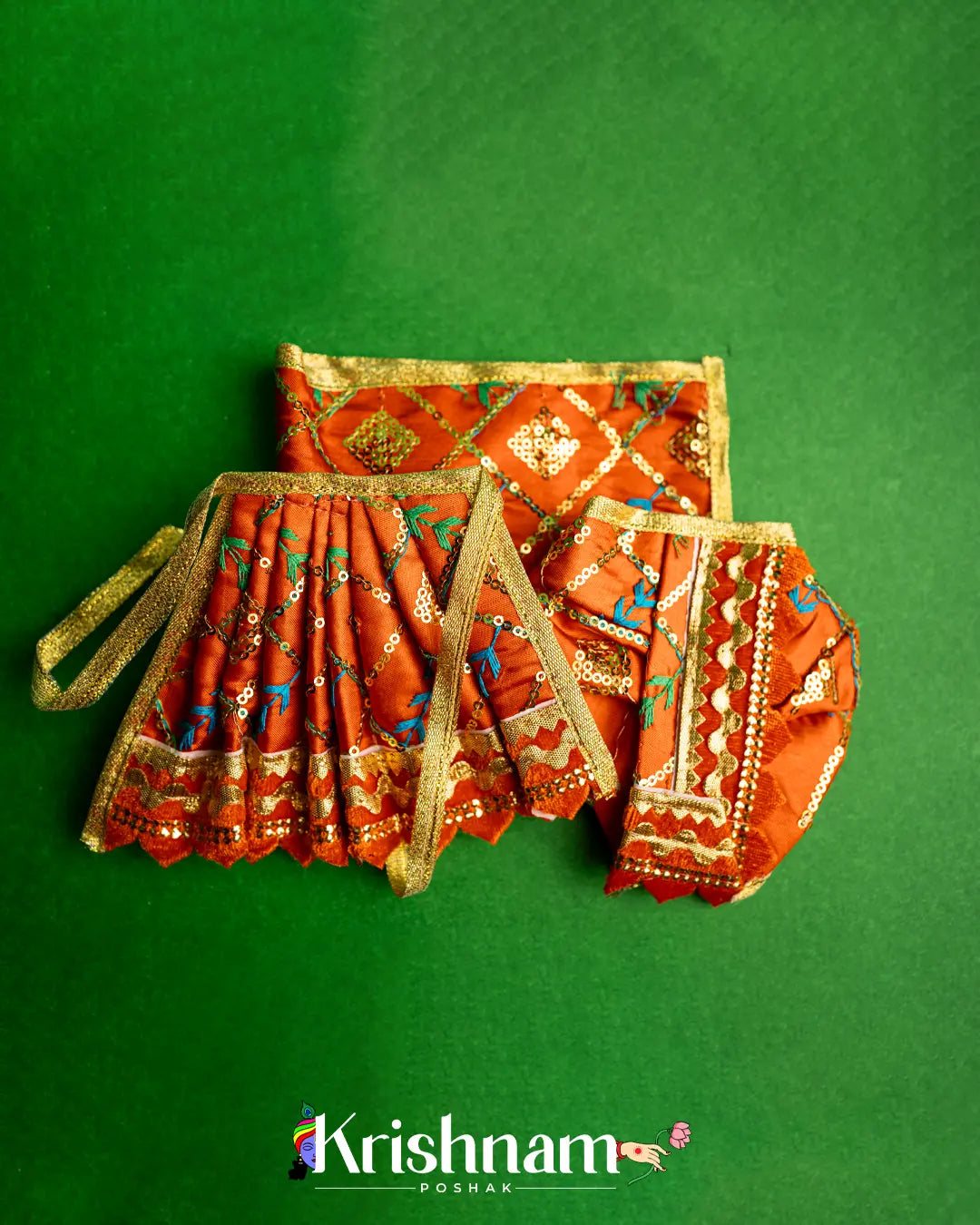 Regular Dress for Radha Krishna (Dress Only) (Pagdi Not Included) Krishnam Poshak