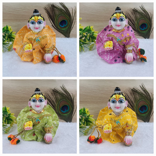 Gujarati Style Premium Western Dress Pack of 4. Random colours and prints.  Size [ 0-6 ].